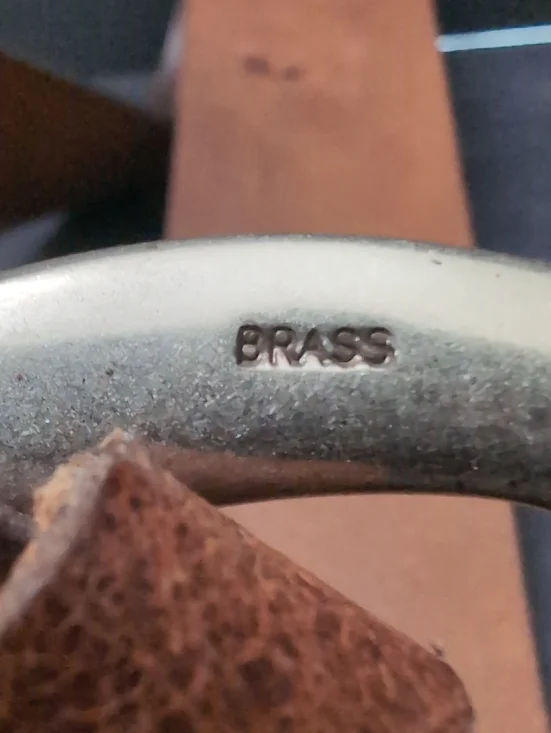 VGT,FH By Fullum & Holt Women's Wide Brown Leather Belt with Brass Buckle. - Picture 6 of 12